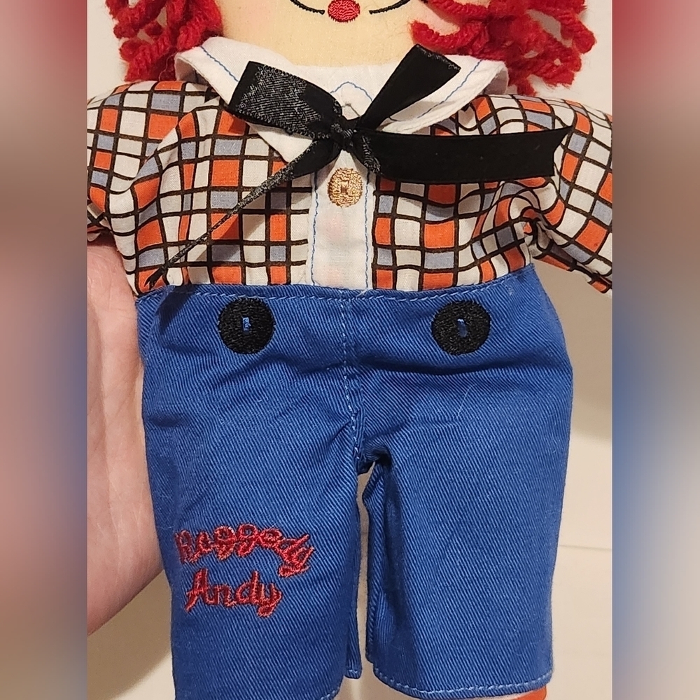 12" Raggedy Andy Rag Doll Plush - Picture 4 of 5